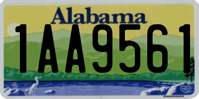 AL license plate 1AA9561