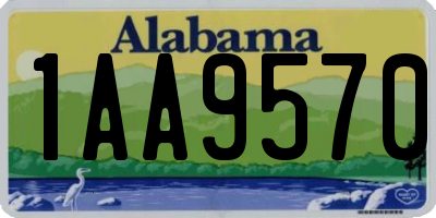 AL license plate 1AA9570