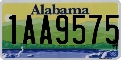 AL license plate 1AA9575