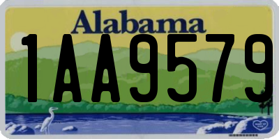 AL license plate 1AA9579