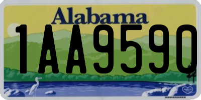 AL license plate 1AA9590