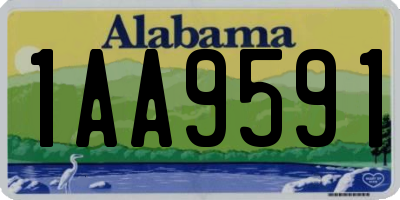 AL license plate 1AA9591