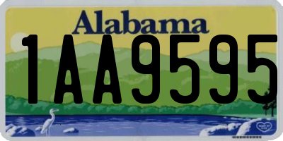 AL license plate 1AA9595