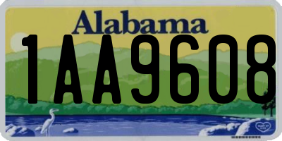 AL license plate 1AA9608