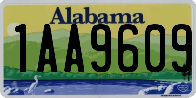 AL license plate 1AA9609