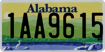 AL license plate 1AA9615