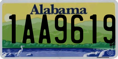 AL license plate 1AA9619