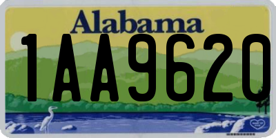 AL license plate 1AA9620