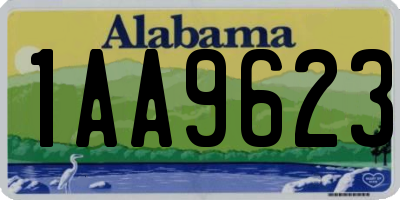AL license plate 1AA9623
