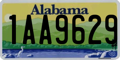 AL license plate 1AA9629