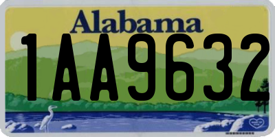 AL license plate 1AA9632