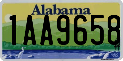 AL license plate 1AA9658