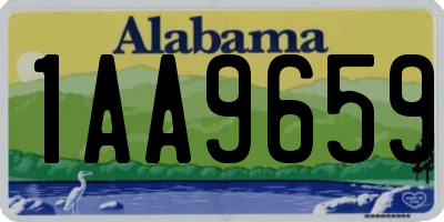 AL license plate 1AA9659