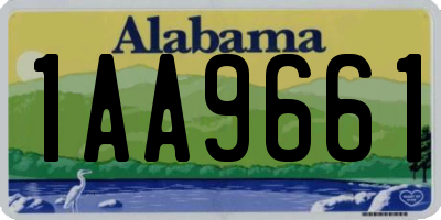 AL license plate 1AA9661