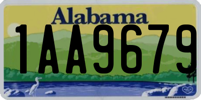 AL license plate 1AA9679