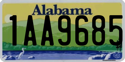 AL license plate 1AA9685