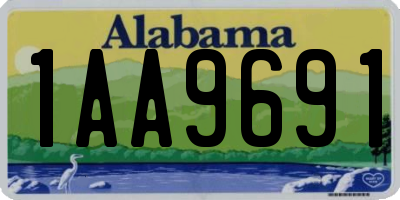 AL license plate 1AA9691