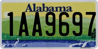 AL license plate 1AA9697