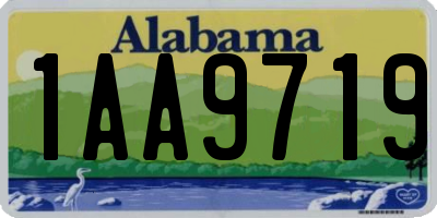 AL license plate 1AA9719