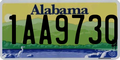 AL license plate 1AA9730