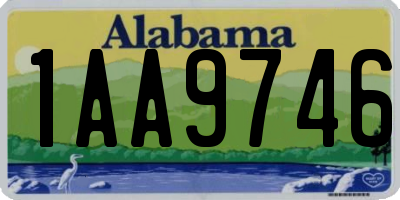 AL license plate 1AA9746