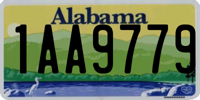 AL license plate 1AA9779