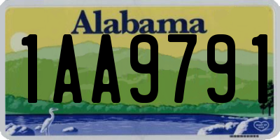 AL license plate 1AA9791