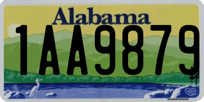 AL license plate 1AA9879