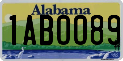 AL license plate 1AB0089