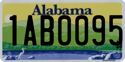 AL license plate 1AB0095