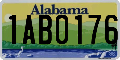 AL license plate 1AB0176