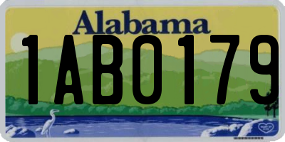 AL license plate 1AB0179