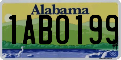 AL license plate 1AB0199