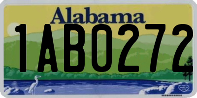 AL license plate 1AB0272