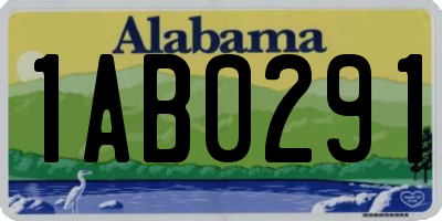 AL license plate 1AB0291