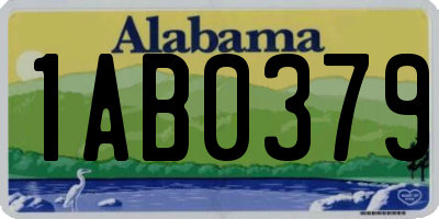 AL license plate 1AB0379