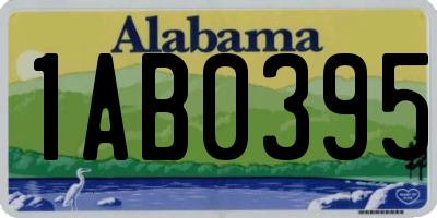 AL license plate 1AB0395