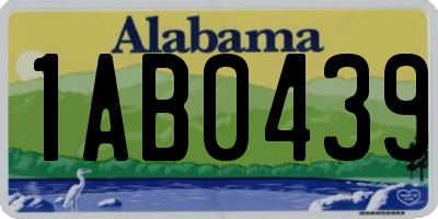 AL license plate 1AB0439