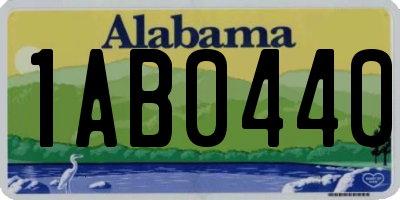 AL license plate 1AB0440