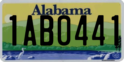 AL license plate 1AB0441