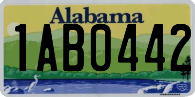 AL license plate 1AB0442