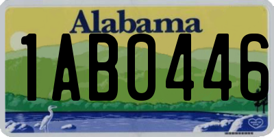 AL license plate 1AB0446