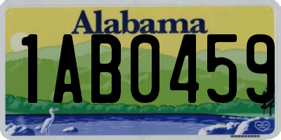 AL license plate 1AB0459