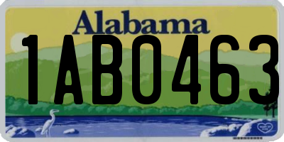 AL license plate 1AB0463