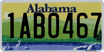 AL license plate 1AB0467