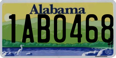 AL license plate 1AB0468