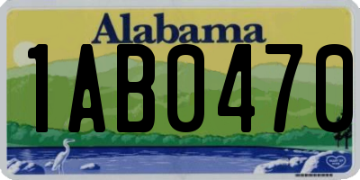 AL license plate 1AB0470