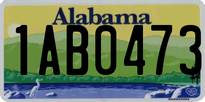 AL license plate 1AB0473