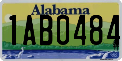 AL license plate 1AB0484