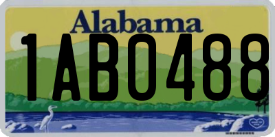 AL license plate 1AB0488